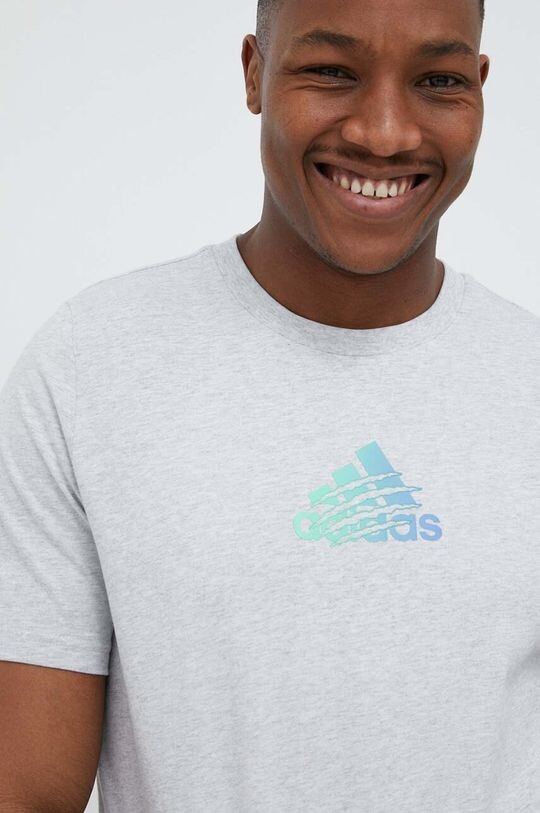 

Футболка Adidas из хлопка adidas, серый