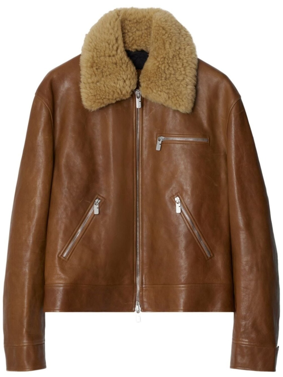 

Burberry куртка с меховым воротником, коричневый