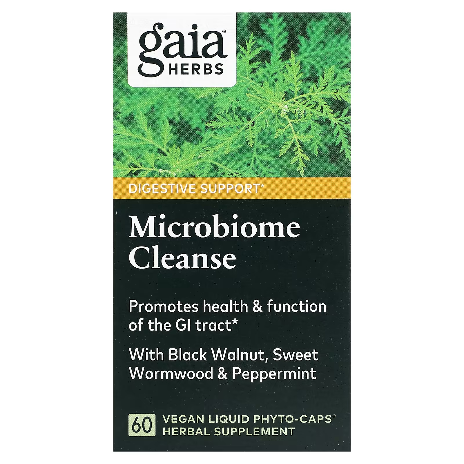 Растительная добавка Gaia Herbs Microbiome Cleanse, 60 жидких фитокапсул растительная добавка gaia herbs sound sleep 60 жидких фитокапсул