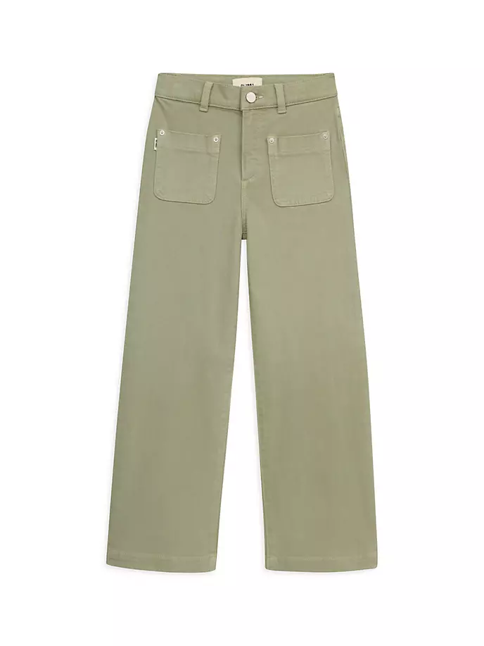 цена Широкие брюки Lily для маленьких девочек и девочек Dl1961 Premium Denim, цвет pistachio