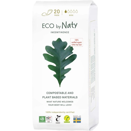 Мини-прокладки Eco от Naty при недержании Eco By Naty прокладки naty extra для беременных 10 прокладок