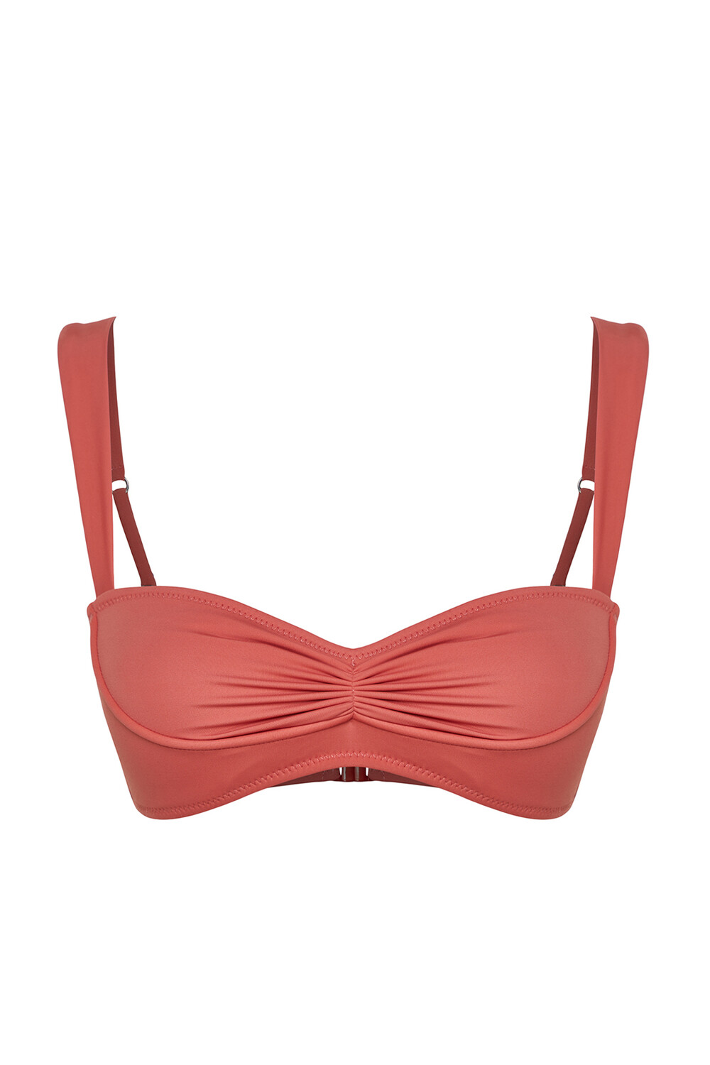 

Топ бикини со сборками и бралеттом Dusty Rose Trendyol, розовый