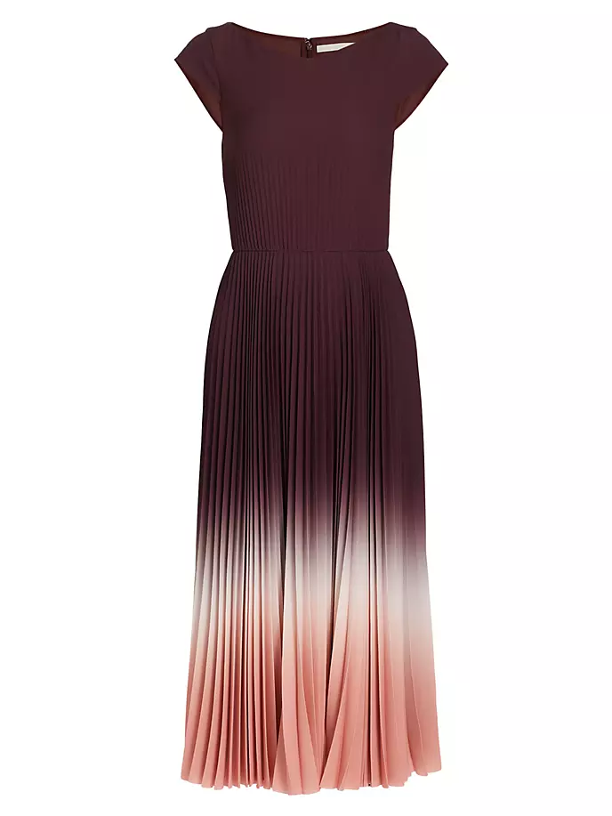 Плиссированное платье миди из крепа Dip-Dye Jason Wu Collection, цвет fig
