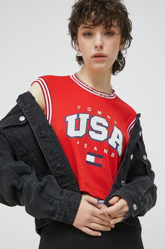 

Топ Tommy Jeans, красный