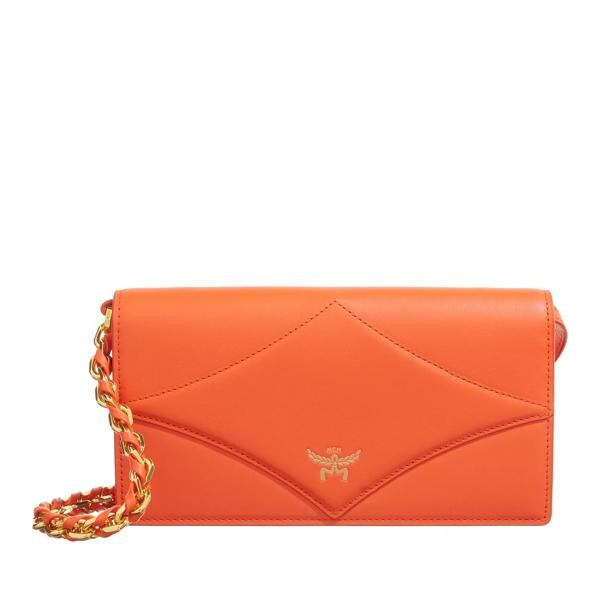 

Кошелек diamond lthr wallet on chain large Mcm, оранжевый