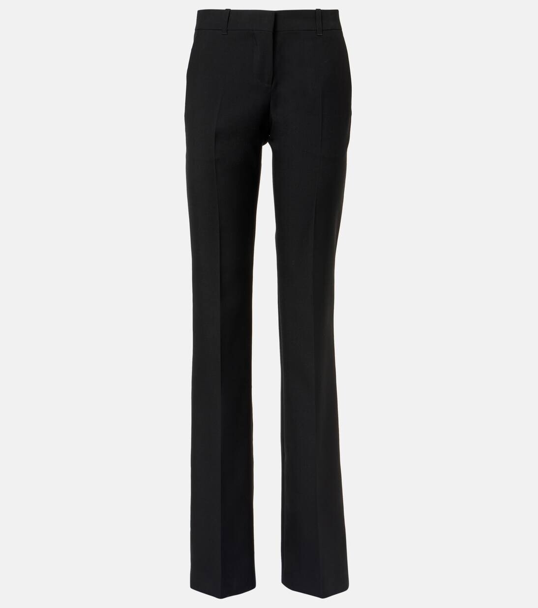 

Шерстяные брюки Alexander Mcqueen, черный