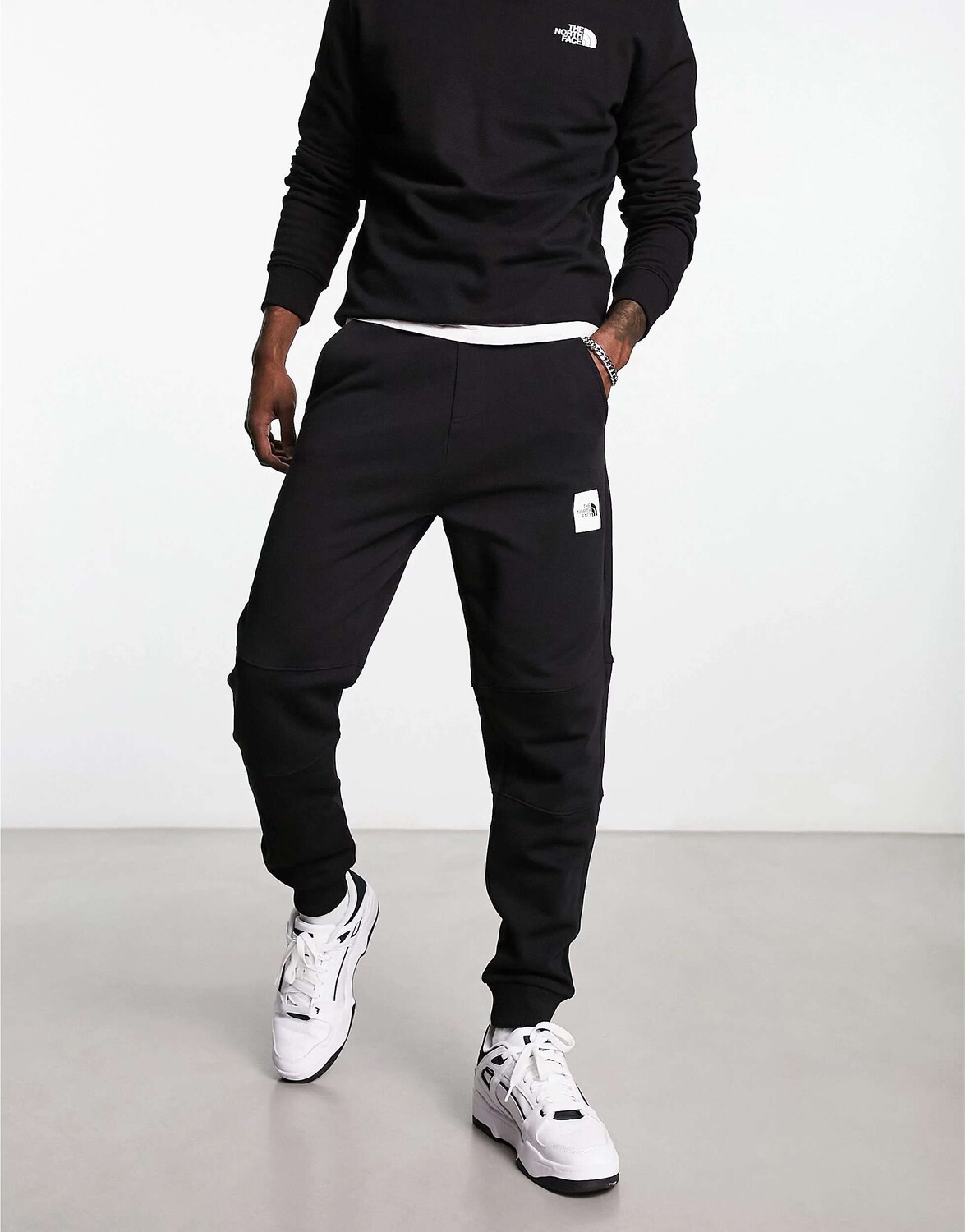 

Черные флисовые джоггеры The North Face Fine