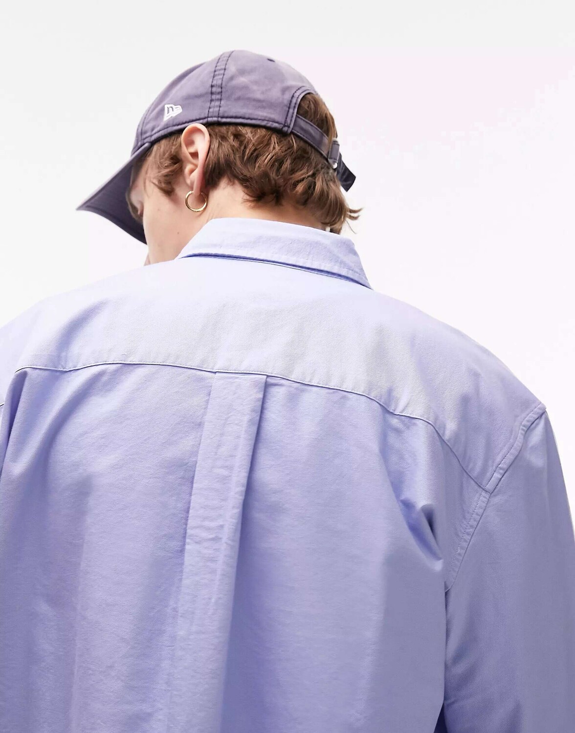 

Синяя непринужденная оксфордская рубашка с короткими рукавами Topman