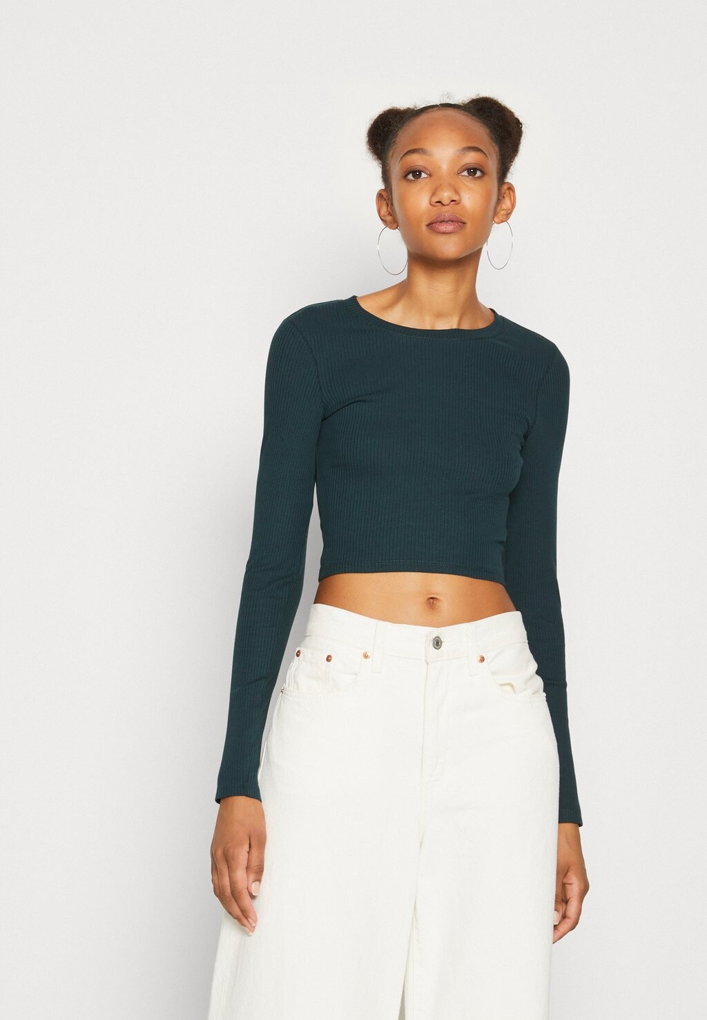 

Рубашка с длинным рукавом Monki, зеленый