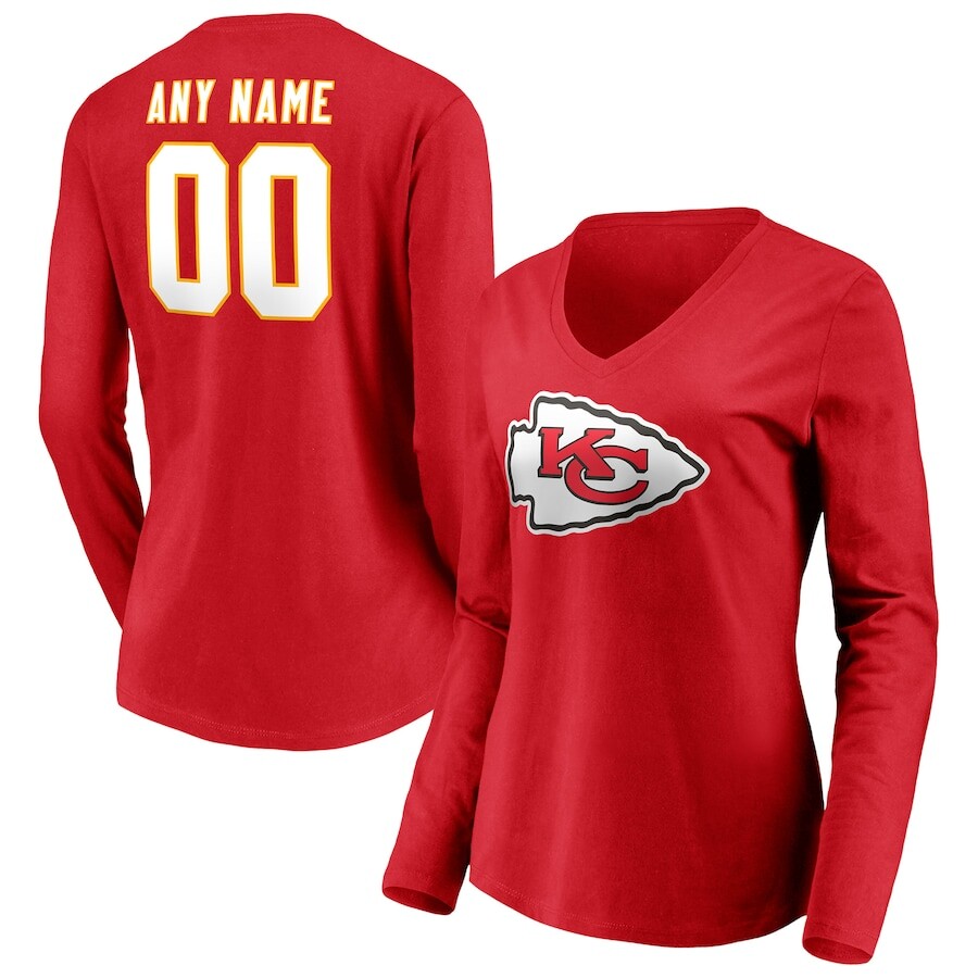 

Футболка с длинным рукавом Fanatics Branded Kansas City Chiefs, красный
