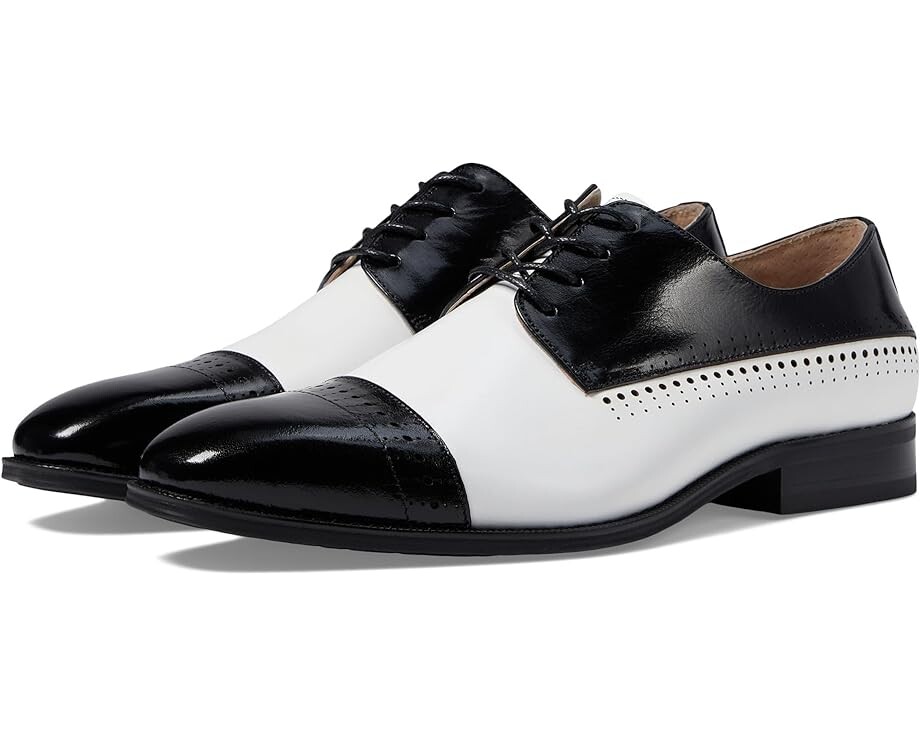 

Оксфорды Stacy Adams Cabot Cap Toe Oxford, черный/белый