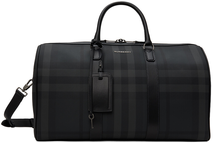 

Черная спортивная сумка из искусственной кожи Burberry