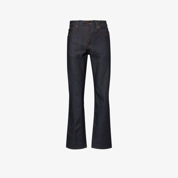 

Джинсы прямого кроя свободного кроя с фирменной нашивкой Rad Rufus Nudie Jeans, цвет dry heavy