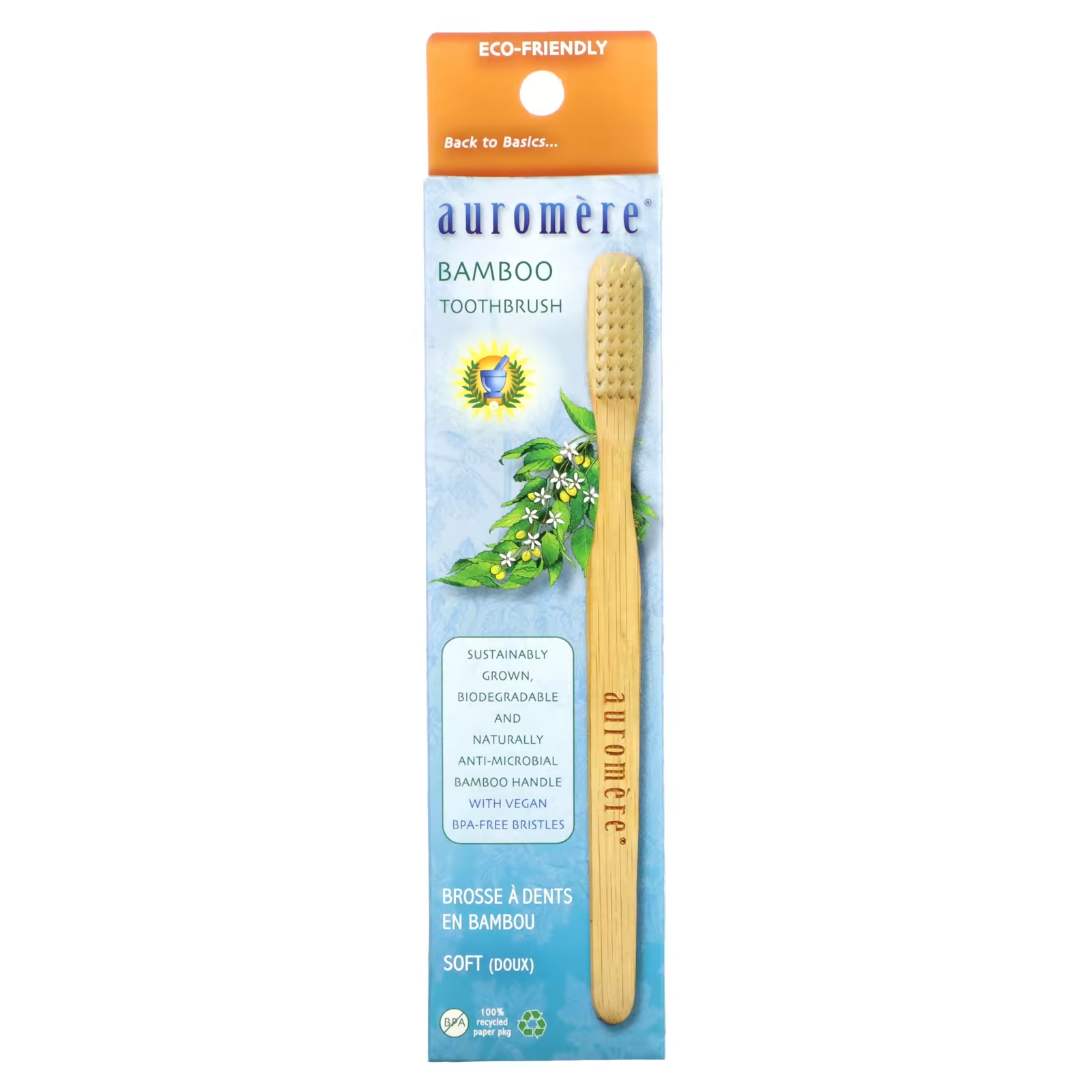 Щетка зубная Auromere Bamboo Soft 1
