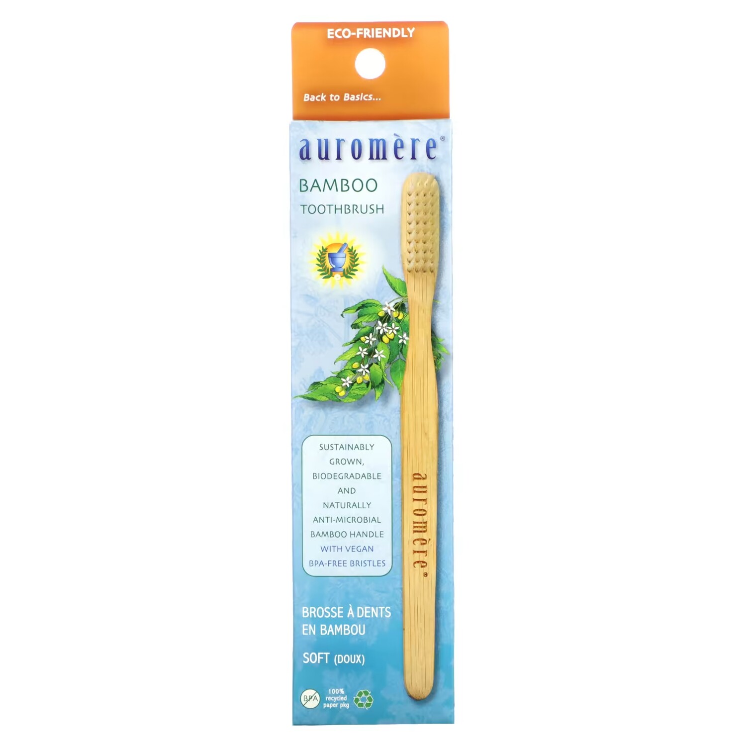 Щетка зубная Auromere Bamboo Soft 1