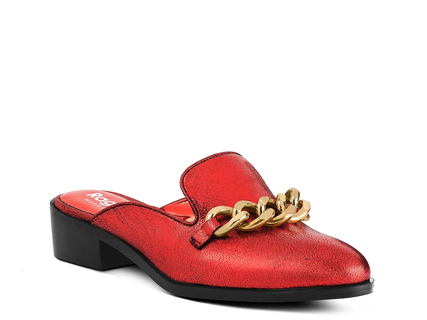 

Лоферы Aksa Mule Rag & Co, красный