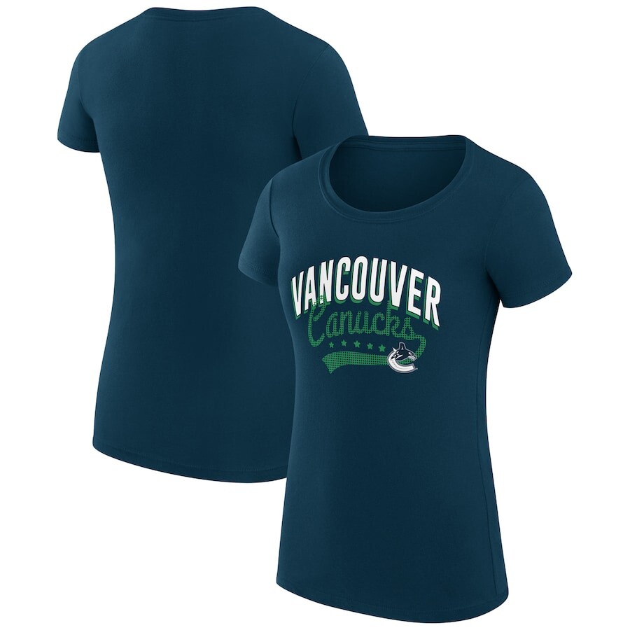 

Футболка с коротким рукавом G-III 4Her by Carl Banks Vancouver Canucks, зеленый