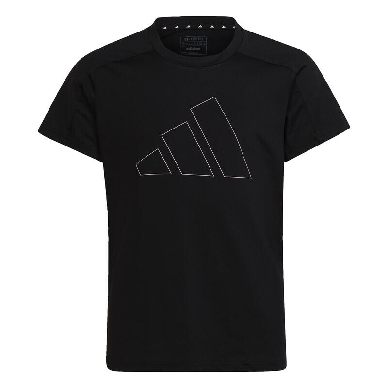

Футболка классического кроя с логотипом Essentials AEROREADY ADIDAS, цвет schwarz