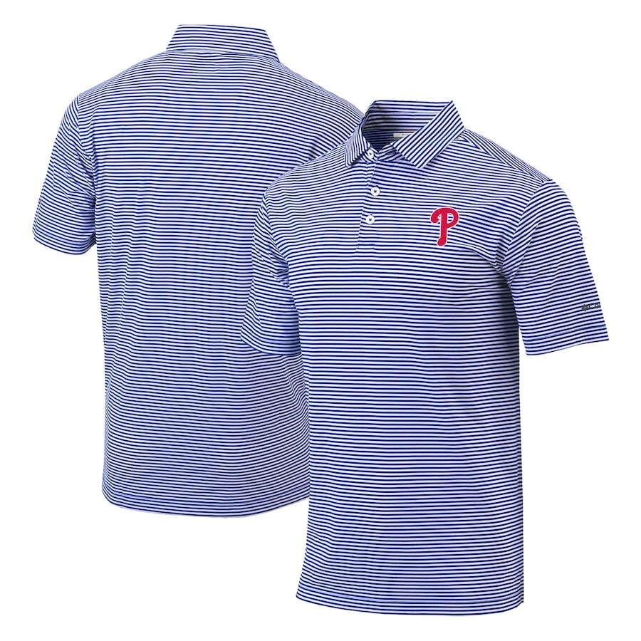 

Поло с коротким рукавом Columbia Philadelphia Phillies, роял
