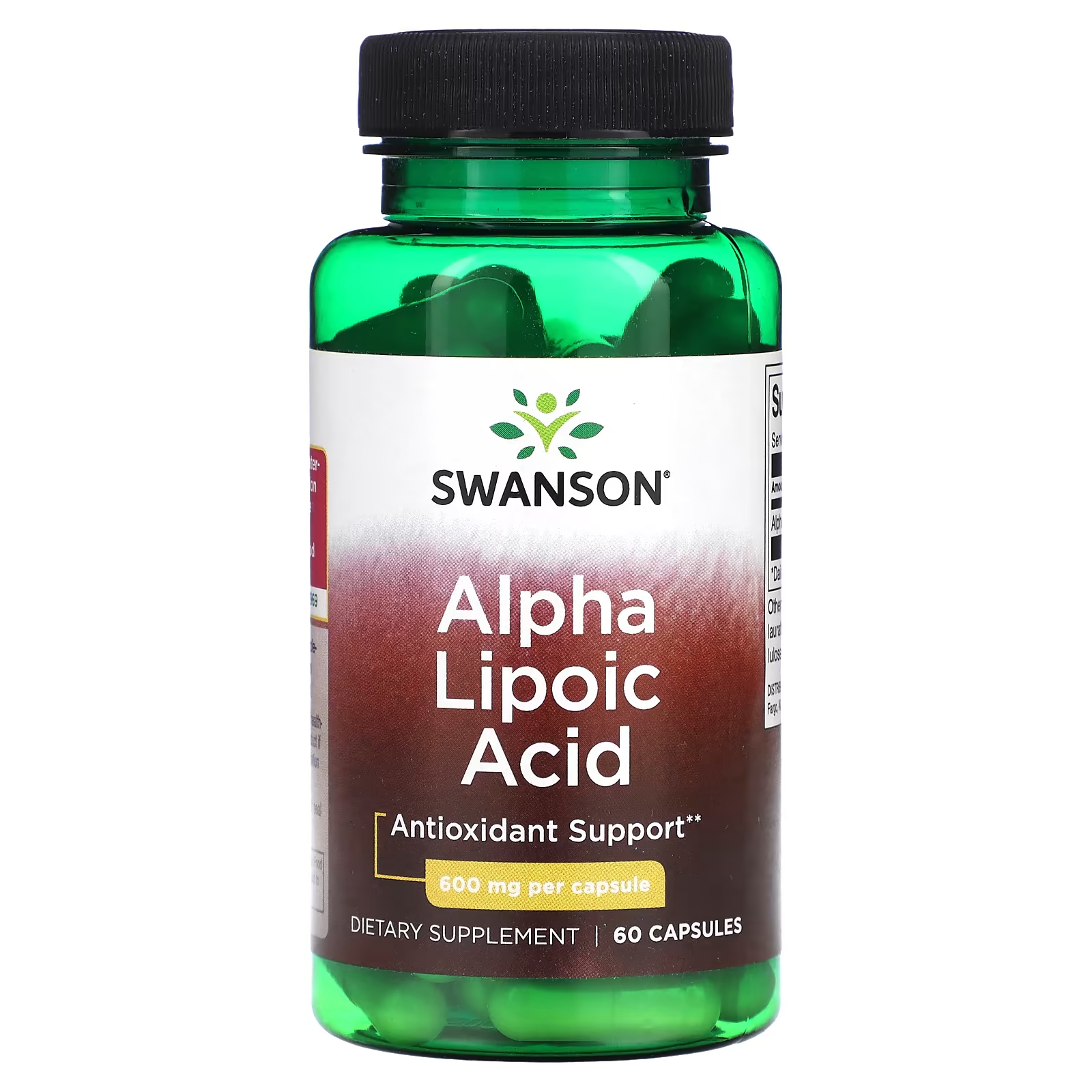 Альфа-липоевая кислота Swanson 600 мг swanson ультра альфа липоевая кислота алк 300 мг 120 капсул