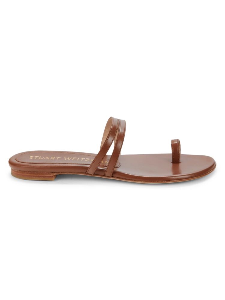 

Сандалии Leonita на плоской подошве с ремешками Stuart Weitzman, цвет Cappuccino