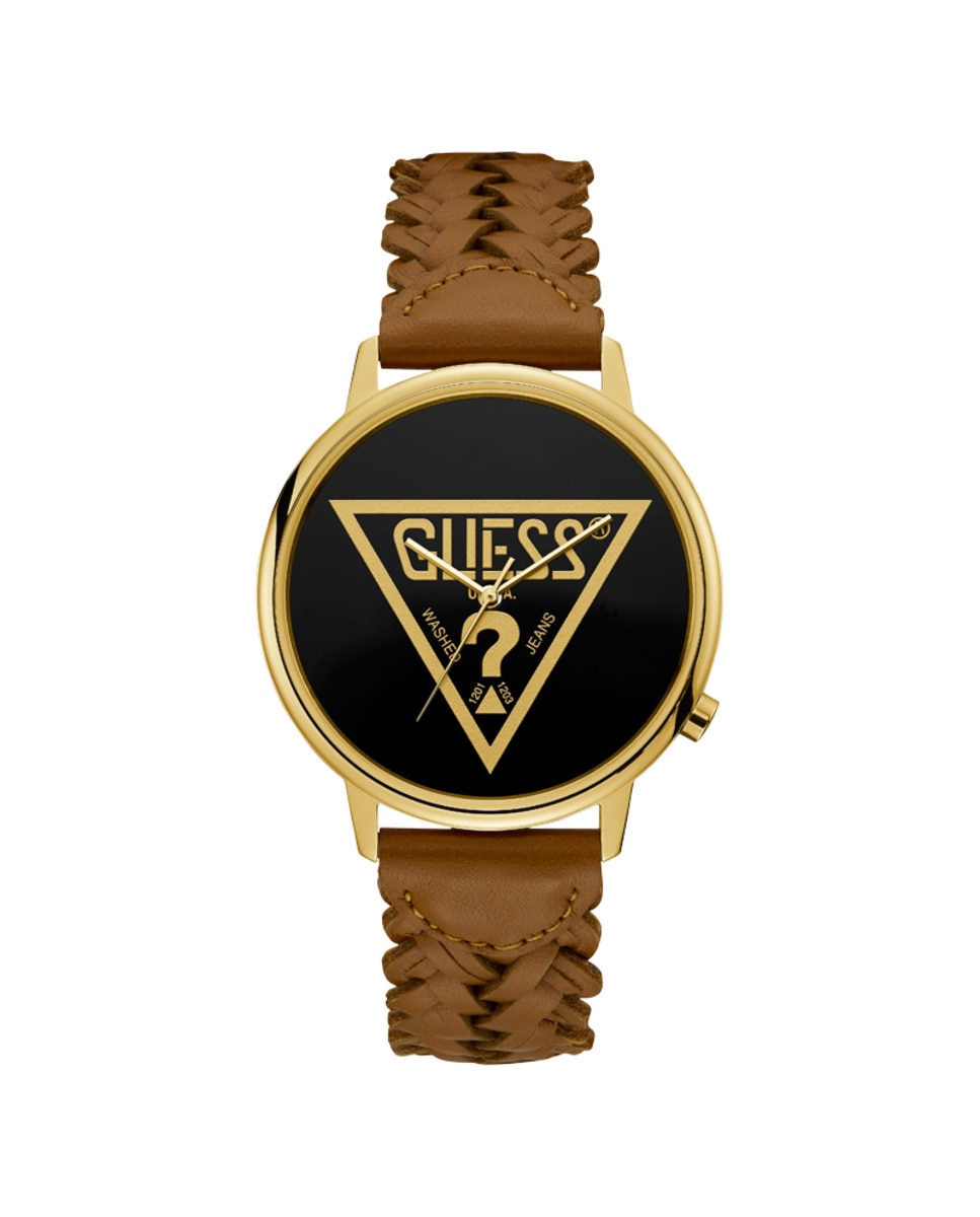 Часы-унисекс Originals V1001M3 из кожи с коричневым ремешком Guess, коричневый часы унисекс бронницкий ювелир