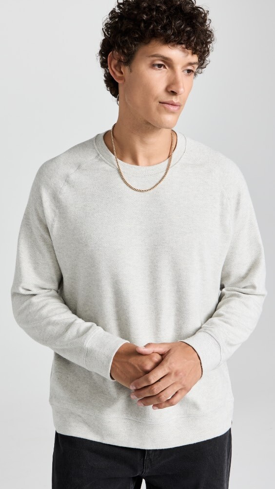 

Толстовка Faherty Legend Sweater Crew, серый