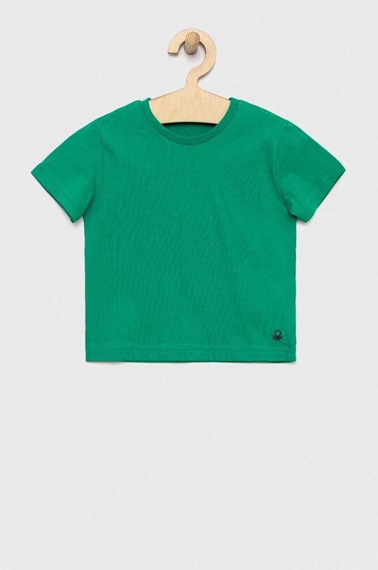 

Хлопковая футболка для детей United Colors of Benetton, зеленый