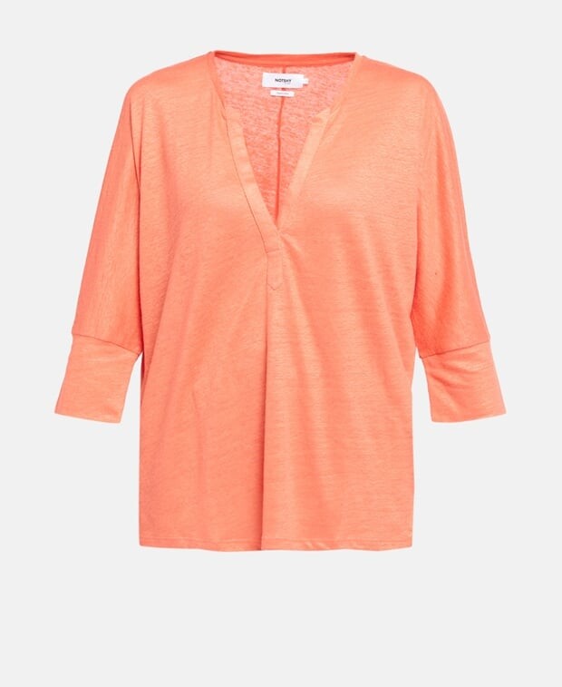 

Льняной лонгслив Notshy Cashmere, оранжевый