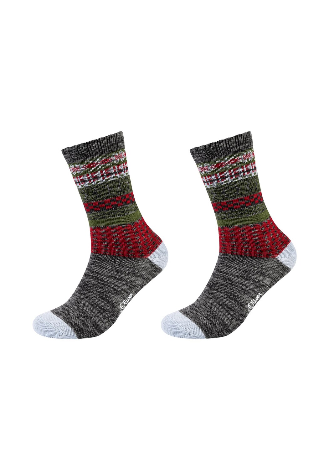 

Носки s.Oliver 2 шт warm & cozy, цвет dunkelgrau melange