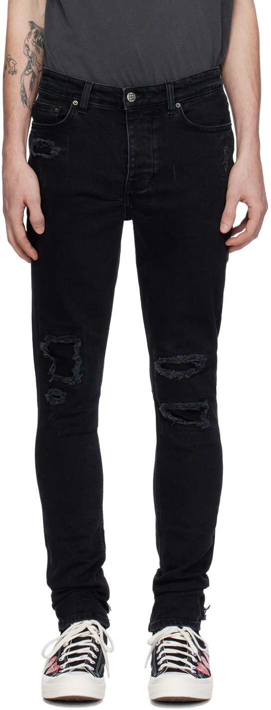 

Черные джинсы Ksubi, цвет Boneyard black