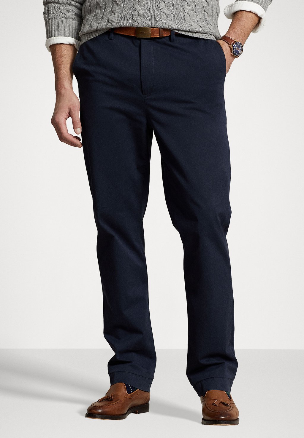 Чинос Polo Ralph Lauren Big & Tall, темно-синий брюки 714844763002 polo ralph lauren темно синий