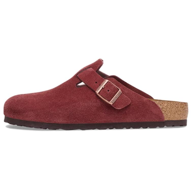 

Мюли женские с закрытым носком женские Birkenstock, цвет Burgundy