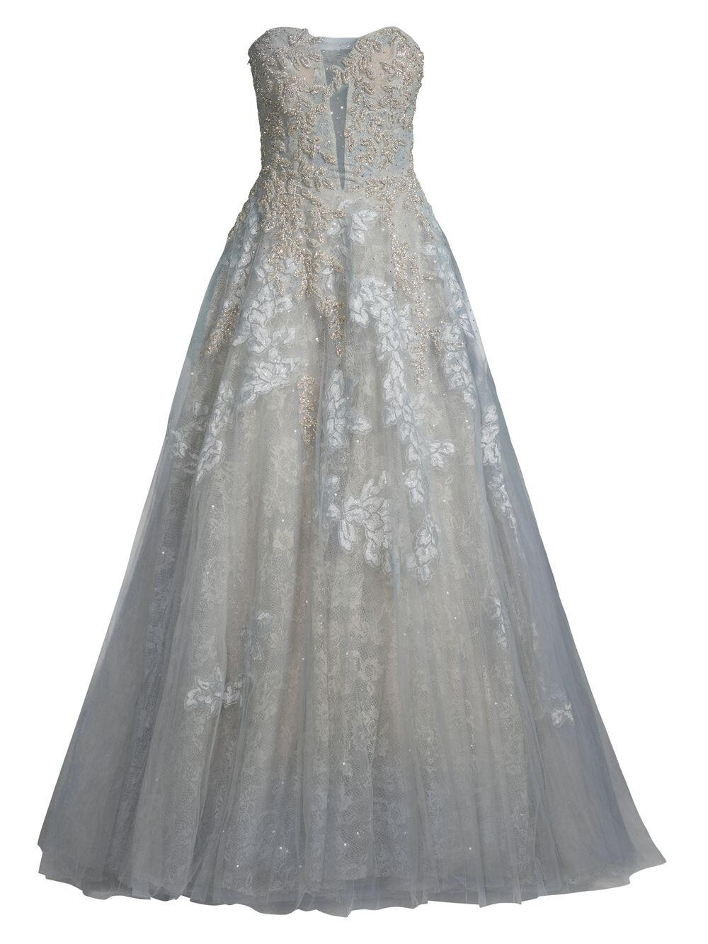 

Бальное платье с кружевной юбкой Mac Duggal