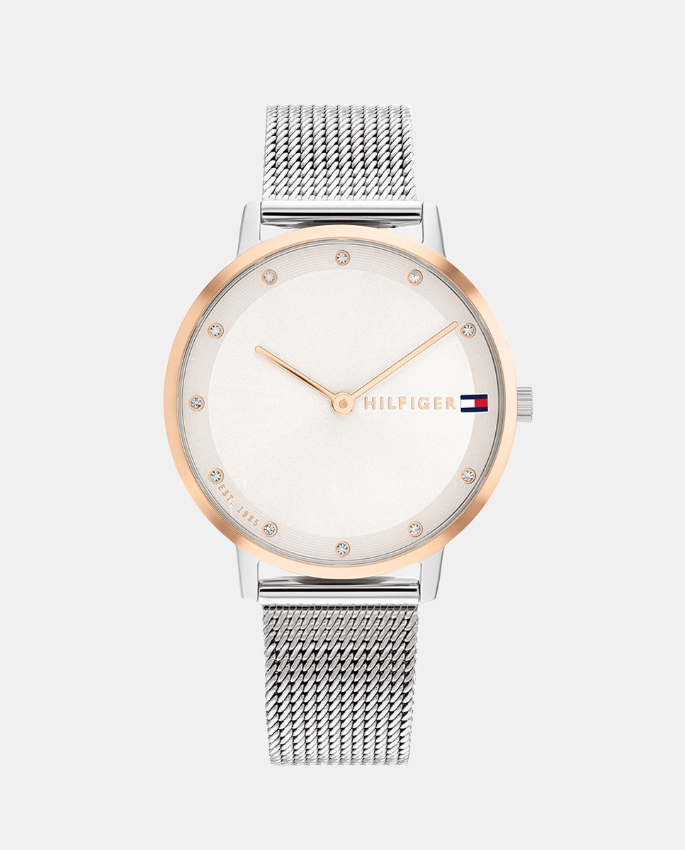 Pippa 1782666 женские часы со стальной сеткой Tommy Hilfiger, серебро