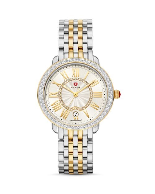 

Часы Serein Mid из нержавеющей стали с бриллиантами, 36 мм MICHELE, цвет White