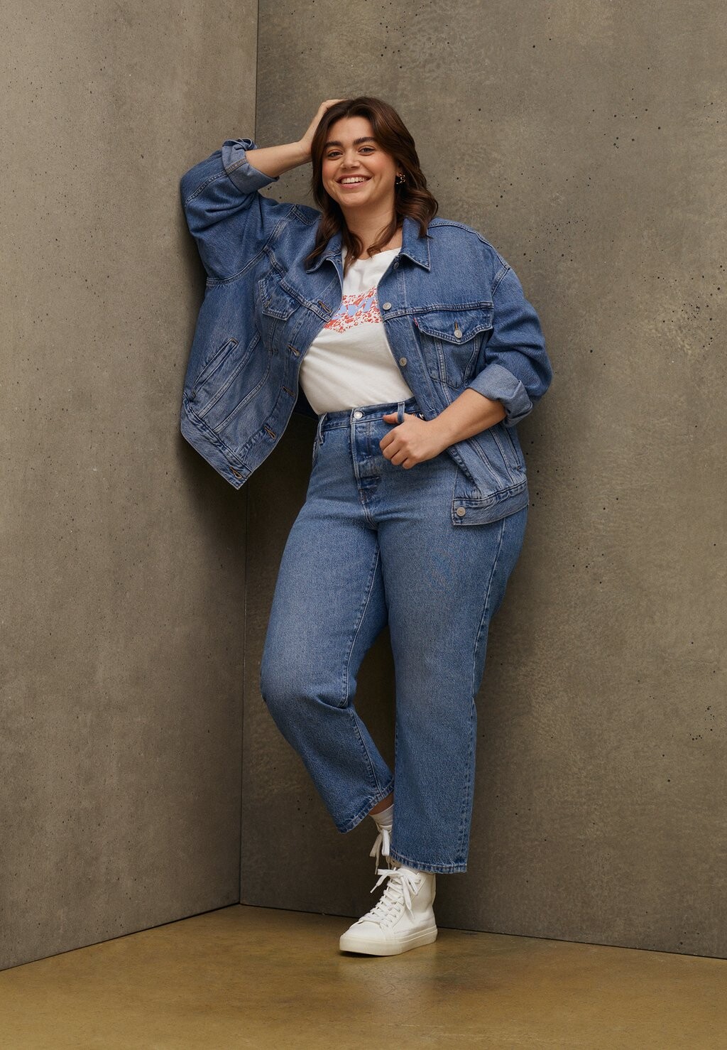 

Джинсы прямого кроя Levi's Crop