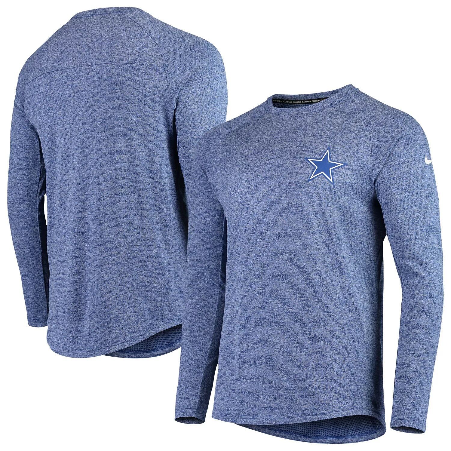 

Мужская футболка с длинным рукавом Nike Royal Dallas Cowboys Fan Gear Stadium