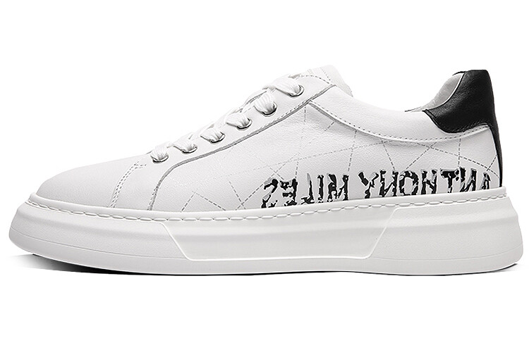 

Кроссовки Anthony Miles Stylish Skateboarding Shoes Men Low-top White, белый