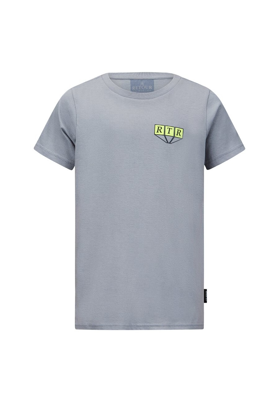 

Футболка с принтом CHIEL Retour Jeans, цвет light steel