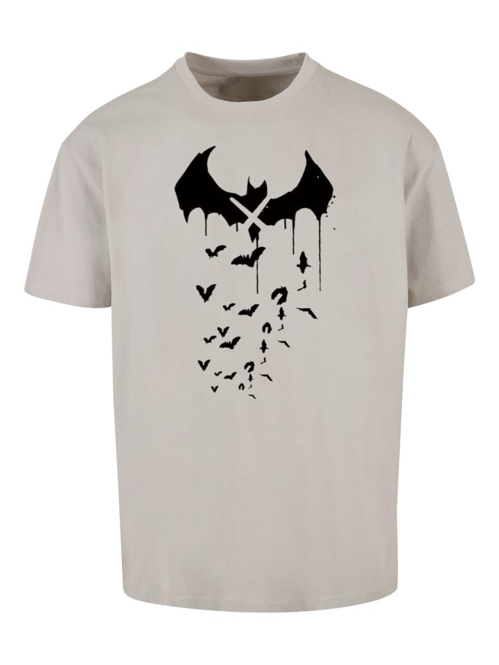 

Футболка F4NT4STIC DC Comics Batman Arkham Bats X Drip, цвет lightasphalt
