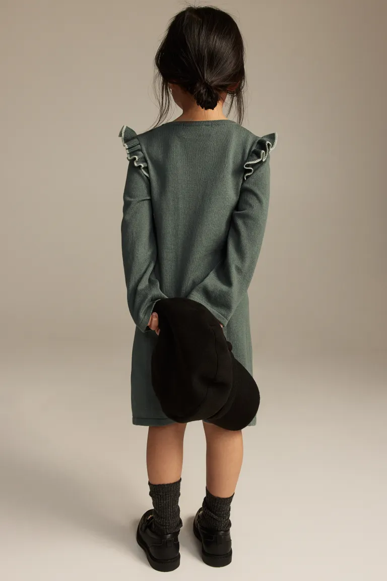 

Платье тонкой вязки H&M, зеленый