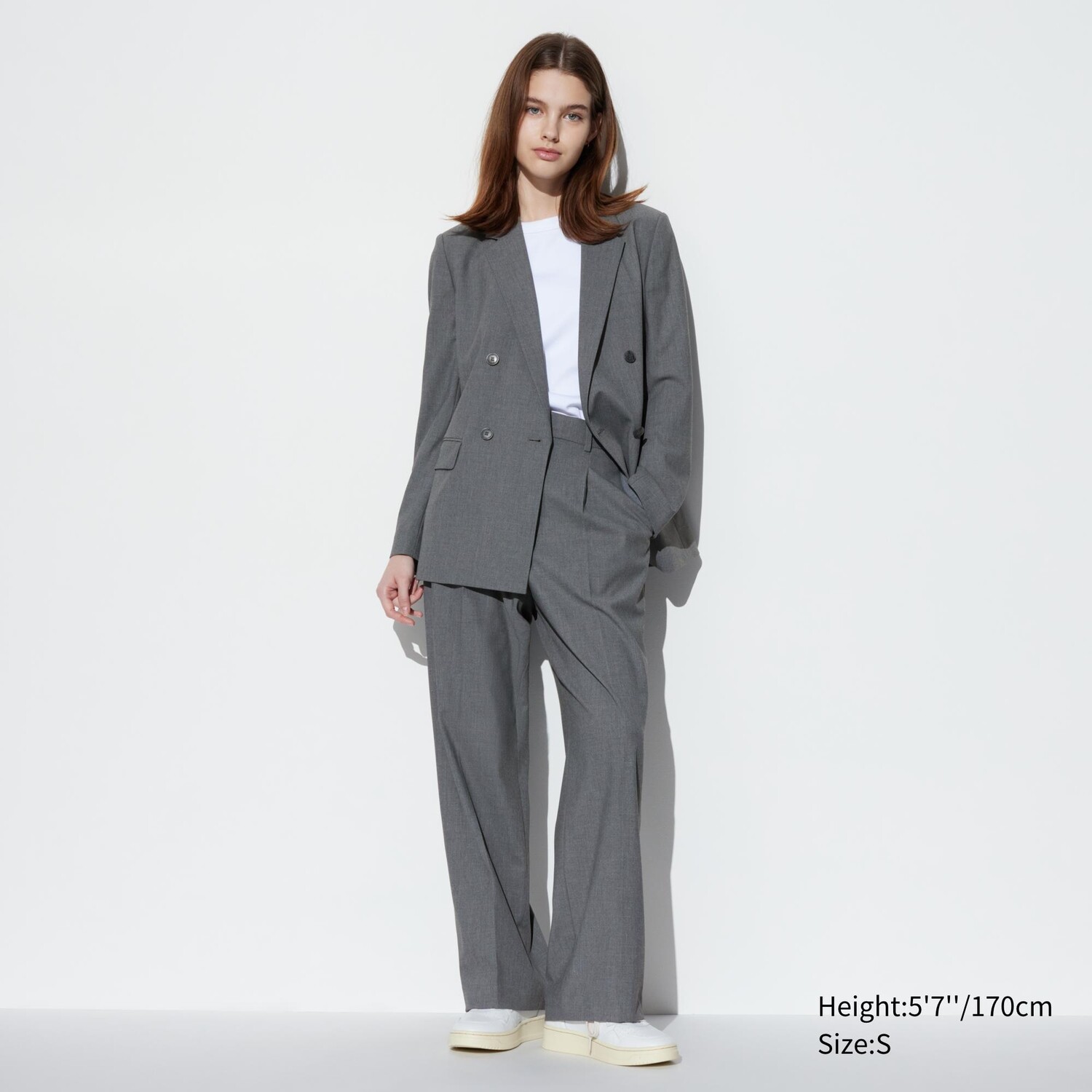 

Брюки UNIQLO широкие, серый