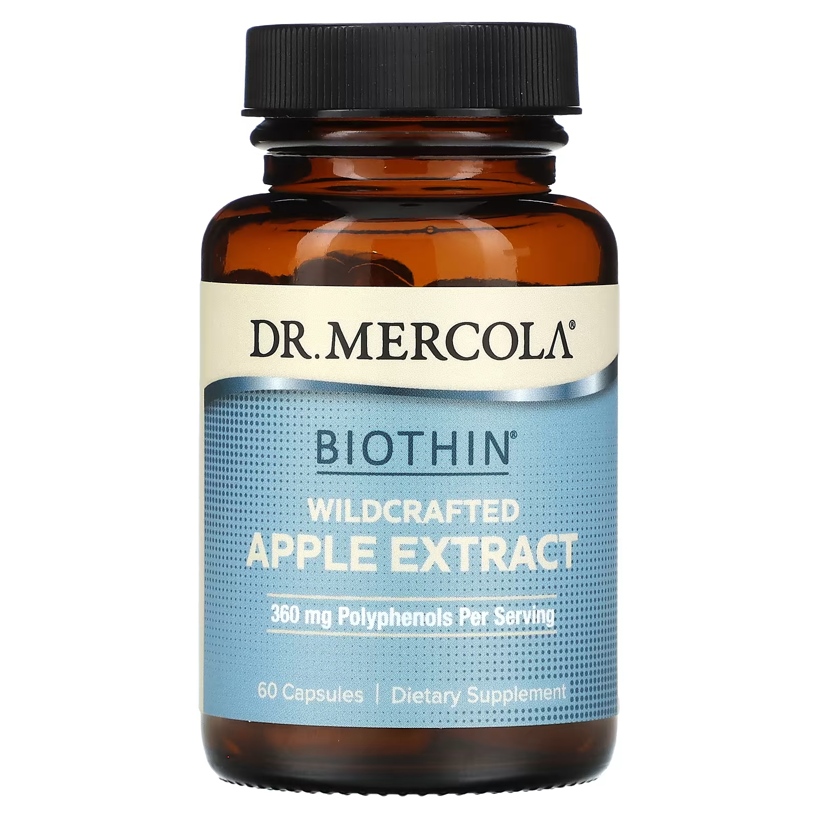 Биотин Dr. Mercola, экстракт дикого яблока, 60 капсул dr mercola biothin экстракт дикорастущего яблока 60 капсул
