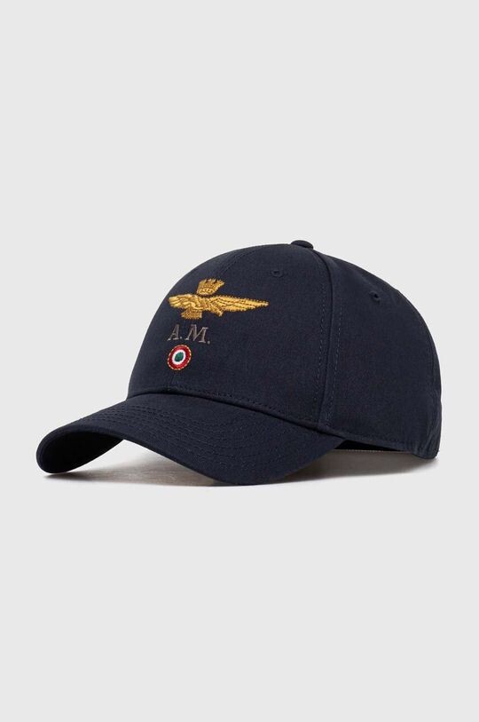 

Хлопковая бейсболка Aeronautica Militare, темно-синий