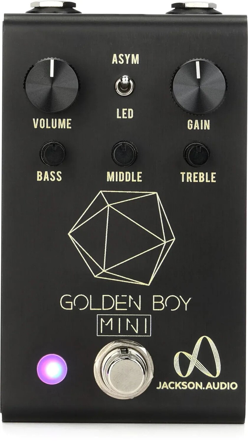 

Новая педаль овердрайва Jackson Audio Golden Boy Mini — черная