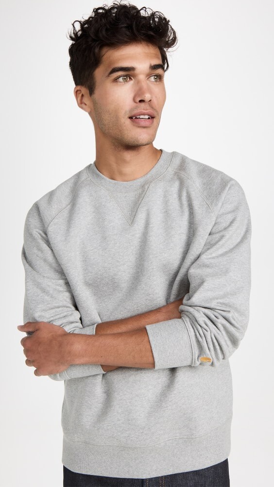 

Толстовка Carhartt WIP Chase, серый