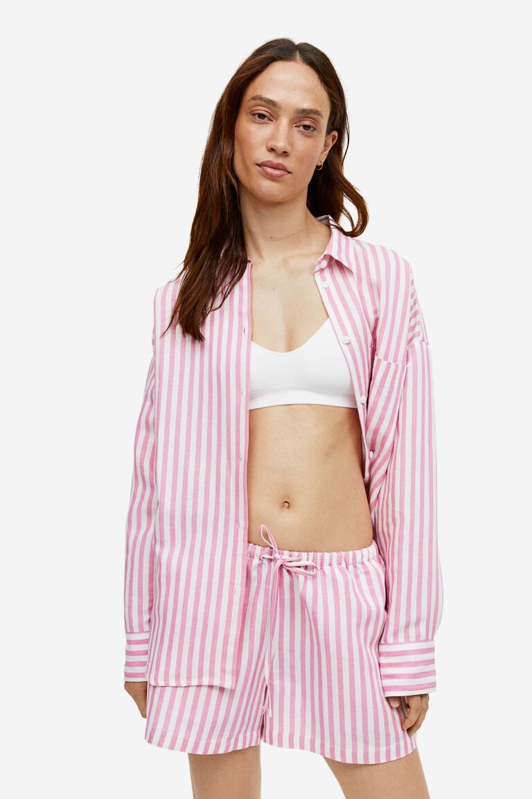 

Шорты из смесового льна H&M