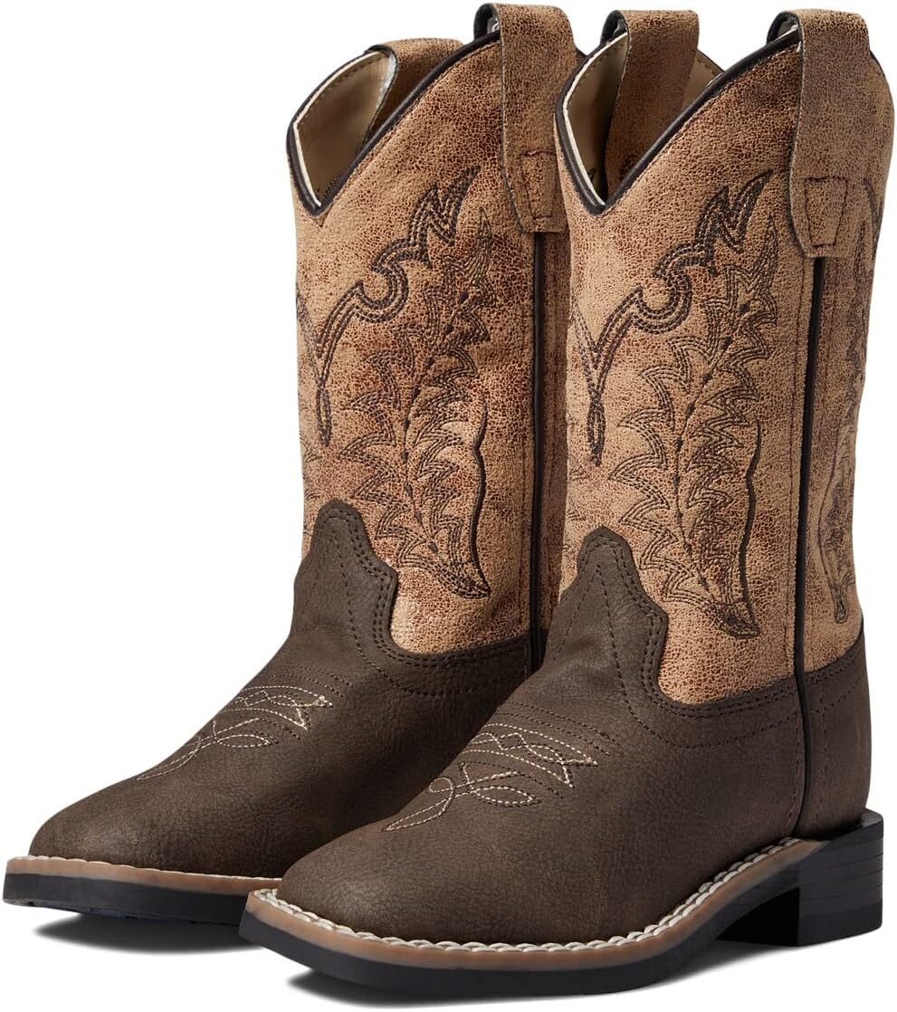 

Ботинки Old West Kids Boots Smooth, цвет Brown Foot/Vintage Tan Shaft