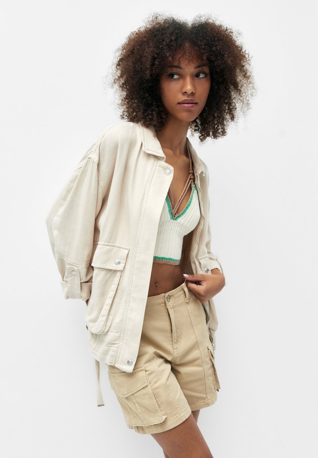 

Легкая куртка PULL&BEAR, Серый